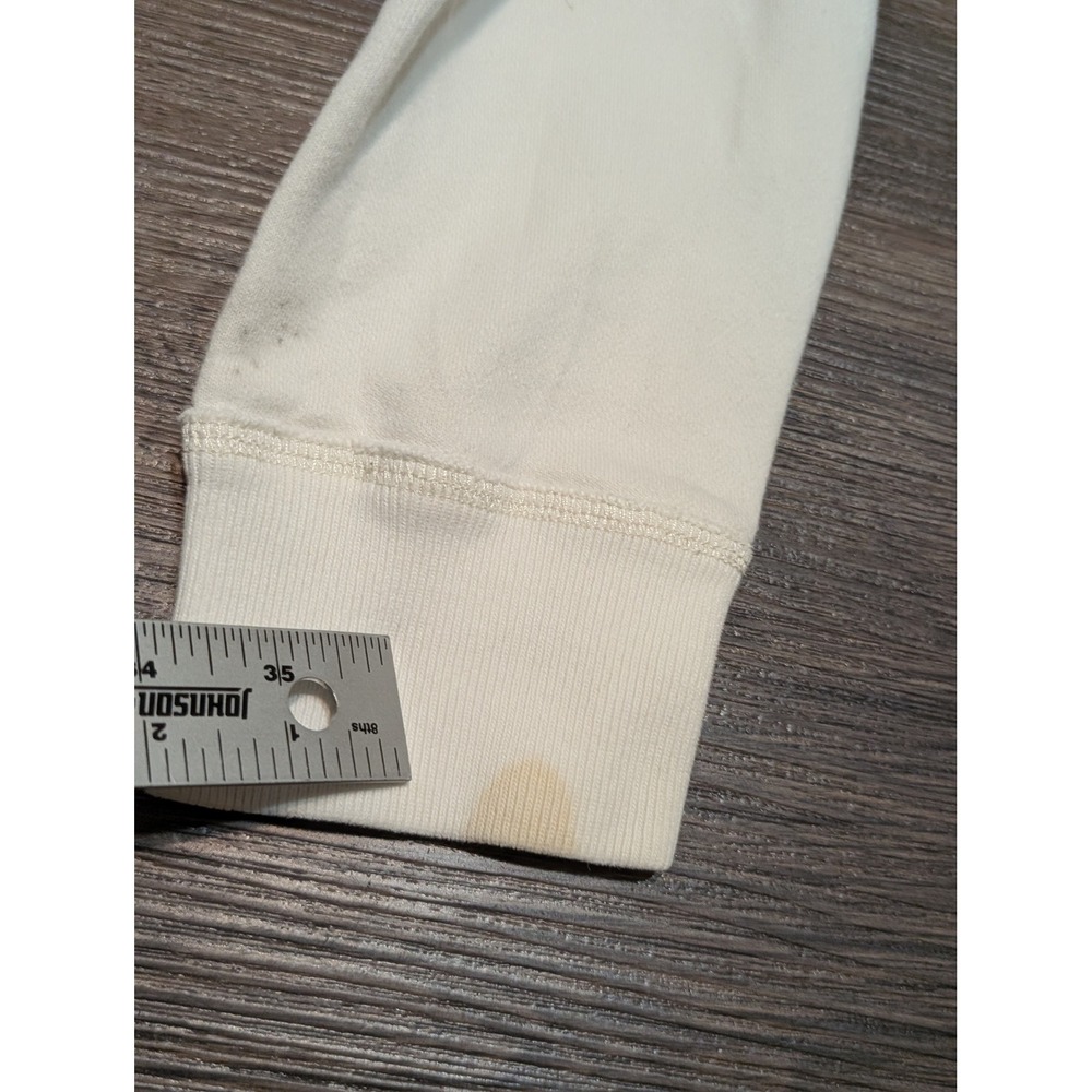 Hollister Surfers Del Mar Crewneck‎ Sweatshirt Cream Graphic Pullover Mens Large - Picture 2 of 5
